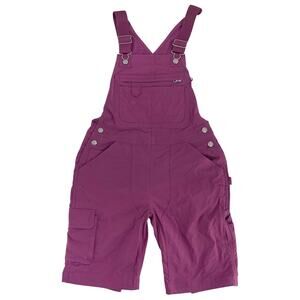 Duluth Trading Heirloom Gardening Overall Shorts Mulberry Plum Purple Size XS